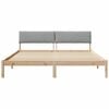 vidaXL Bed frame Brown and light grey 180 x 200 cm Solid pine wood