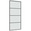 vidaXL Sliding Door with Hardware Set 90x205 cm ESG Glass&Aluminium