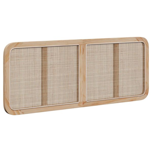 vidaXL Headboard with Headboard Natural 140 x 55 x 3 cm Rattan