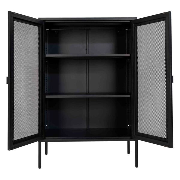 House Nordic Display Cabinet Anna with Mesh Door Black