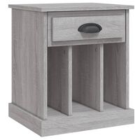 vidaXL Bedside Cabinet Grey Sonoma 43x36x50 cm