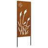 vidaXL Garden Privacy Screen Rusty 50 x 140 cm Weathering Steel