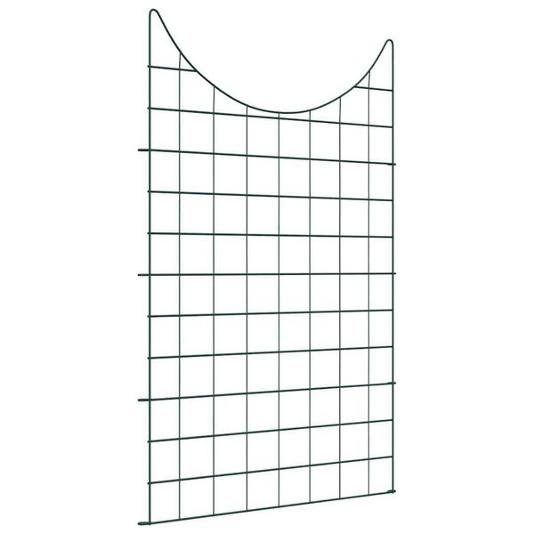 vidaXL Pond Fence Set 8 pcs Green 50 x 80 cm Steel
