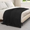 vidaXL Throw Blanket Black 200 x 150 cm Fleece