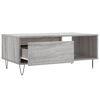 vidaXL Coffee Table Grey Sonoma 90x50x36.5 cm Engineered Wood