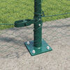 vidaXL Fence Post Green 50 x 1.4 m (25 mm mesh) Steel and PVC