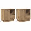 vidaXL Bedside Cabinet 2 pcs Artisan Oak 50 x 34.5 x 50 cm
