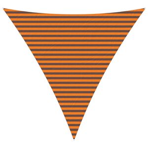 vidaXL Sun Shade Sail Orange and Brown 4 x 4 x 4 m
