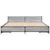 vidaXL Bed Frame with Drawers without Mattress Grey Sonoma 200x200 cm