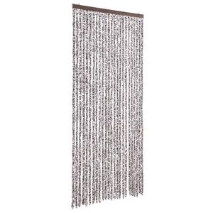 vidaXL Fly Curtain Brown and Beige 100x200 cm Chenille