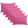vidaXL Cushion Cover 6 pcs HEERLEN Pink 50 x 70 cm Polyester