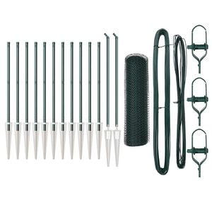 vidaXL Welded Wire Fence with Spikes 25 x 0.5 m (W x H)