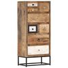 vidaXL Drawer Cabinet 45x30x105 cm Solid Reclaimed Wood