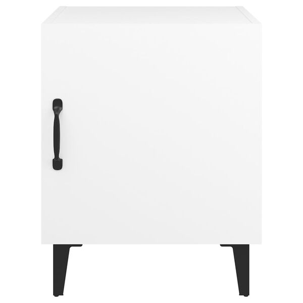 vidaXL Bedside Cabinet White Engineered Wood
