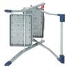 Escalo Foldable Step Stool 150 kg Metal Grey and Blue