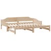 vidaXL Daybed with Trundle without Mattress 80x200 cm Solid Wood