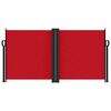 vidaXL Retractable Side Awning Red 120x1000 cm