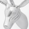 vidaXL Wall Mounted Gazelle's Head Decoration Aluminium Silver 33 cm