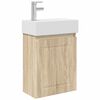 vidaXL Bathroom Vanity Unit with Tap Sonoma Oak 45.5 x 22.5 x 84 cm