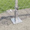 vidaXL Fence Post Silver 25 x 0.6 m (40 x 40 mm mesh) Steel