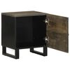 vidaXL Bedside Cabinets 2 pcs Black 40x33x46 cm Solid Wood Mango