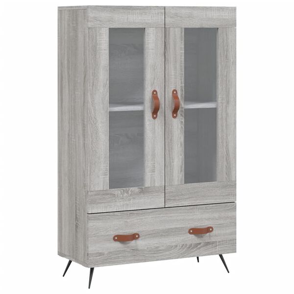 vidaXL Highboard Grey Sonoma 69.5x31x115 cm Engineered Wood