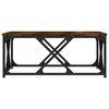 vidaXL Coffee Table Smoked Oak 70x70x30 cm Engineered Wood