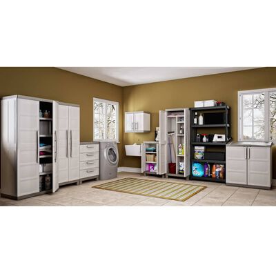 Keter Storage Cabinet with Shelves Excellence XL Beige and Taupe 182 cm