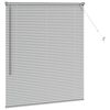 vidaXL Venetian Blinds Height Adjustable Silver 130 x 110 cm Aluminium
