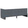 vidaXL Corner Bed Frame with Headboard Dark Grey 80 cm x 200 cm Velvet
