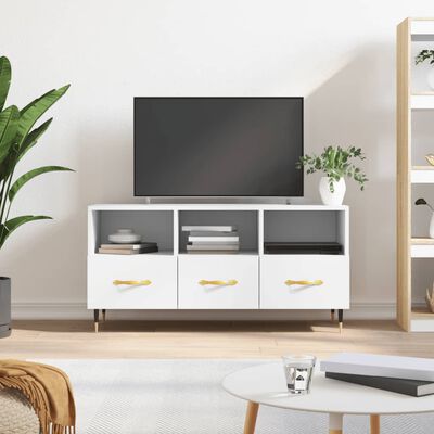 vidaXL TV Cabinet White 102x36x50 cm Engineered Wood