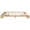 vidaXL Bed Frame Natural 180 x 200 cm Solid Pine Wood