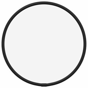 vidaXL Wall Mirror Black &Oslash; 20 cm Round