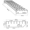 vidaXL Grate Step 80x24x7 cm Galvanised Steel