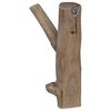 vidaXL Hook Brown 4 x 4 x 14 cm Solid Reclaim Wood