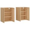 vidaXL Wall Mounted Cabinets 2 pcs Sonoma Oak Engineered Wood