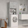 vidaXL Washing Machine Cabinet Concrete Grey 64x25.5x190 cm Engineered Wood