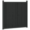 vidaXL Fence Panel WPC and Aluminium Black