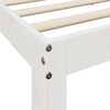 vidaXL Bookcase Bed without Mattress White 180x200 cm Super King Solid Wood Pine