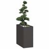 vidaXL Planter Black 40x80x80 cm Steel