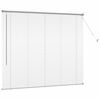 vidaXL Window Blind with Curtains Manual Silver Aluminium