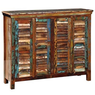 Solid Raud Cupboard vidaXL Reclaimed Cupboard Solid Wood with 4 Doors | vidaXL.co.uk