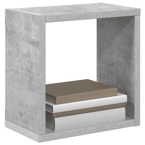 vidaXL Wall Cube Shelves 6 pcs Concrete Grey 26x15x26 cm