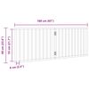 vidaXL Dog Gate Foldable 2 Panels 160 cm Poplar Wood