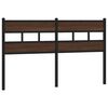 vidaXL Replace Headboard Brown Oak 140 cm Steel and Engineered Wood