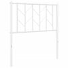 vidaXL Metal Replace Headboard White 75 cm
