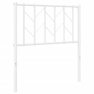 vidaXL Metal Replace Headboard White 75 cm