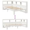 vidaXL Bookcase Bed without Mattress White 100x200 cm Solid Wood Pine