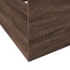vidaXL Bed Frame with Drawers without Mattress Brown Oak 150x200 cm King Size
