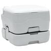 vidaXL Camping Toilet Grey and White 41.5 x 36.5 x 30 cm Polyethylene